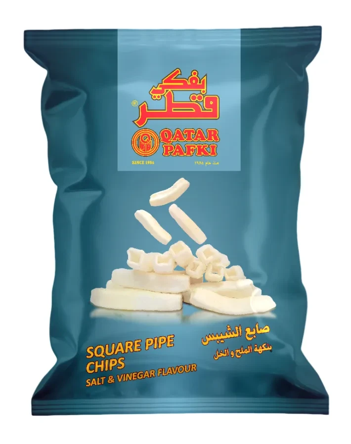 Qatar Pafki Square Pipe Chips Salt & Vinegar Flavour 55 gm