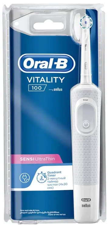 Oral B Electric Toothbrush Vitality Sensi Ultra Thin White - view 4