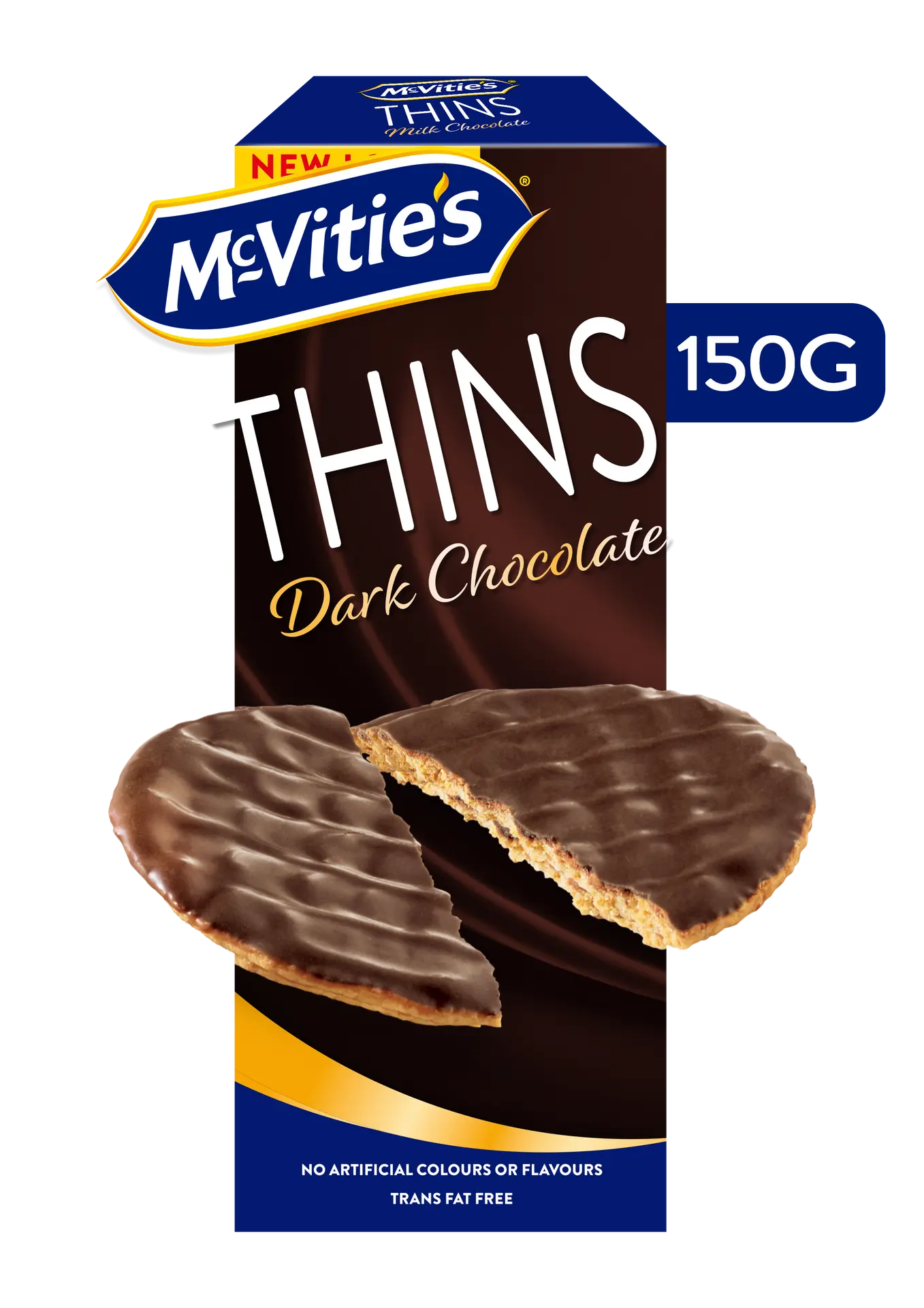 Mcvities Digestive Thins with Dark Chocolate 150 gm - view 3