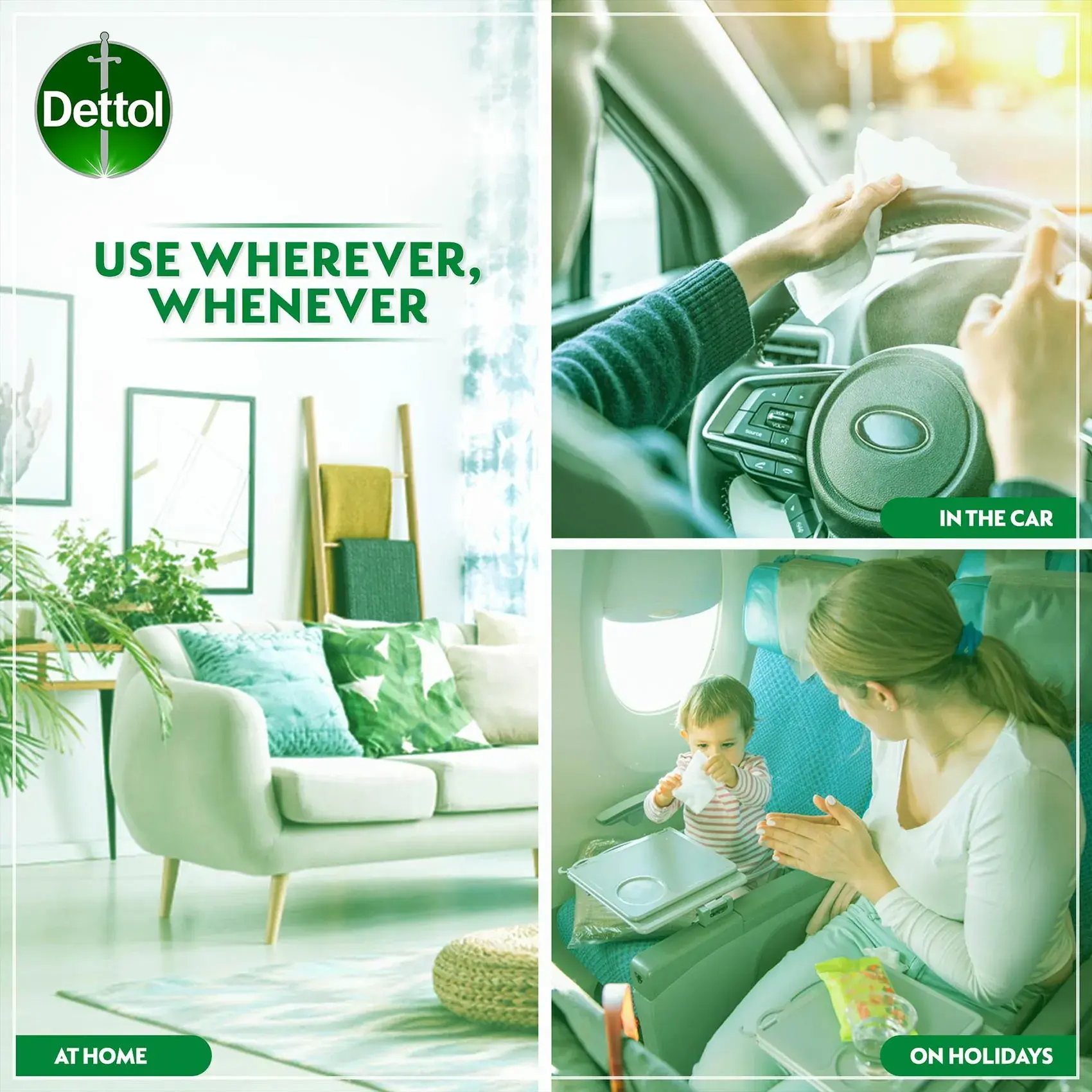 Dettol 2In1 Original Wet Wipes 120'S - view 5