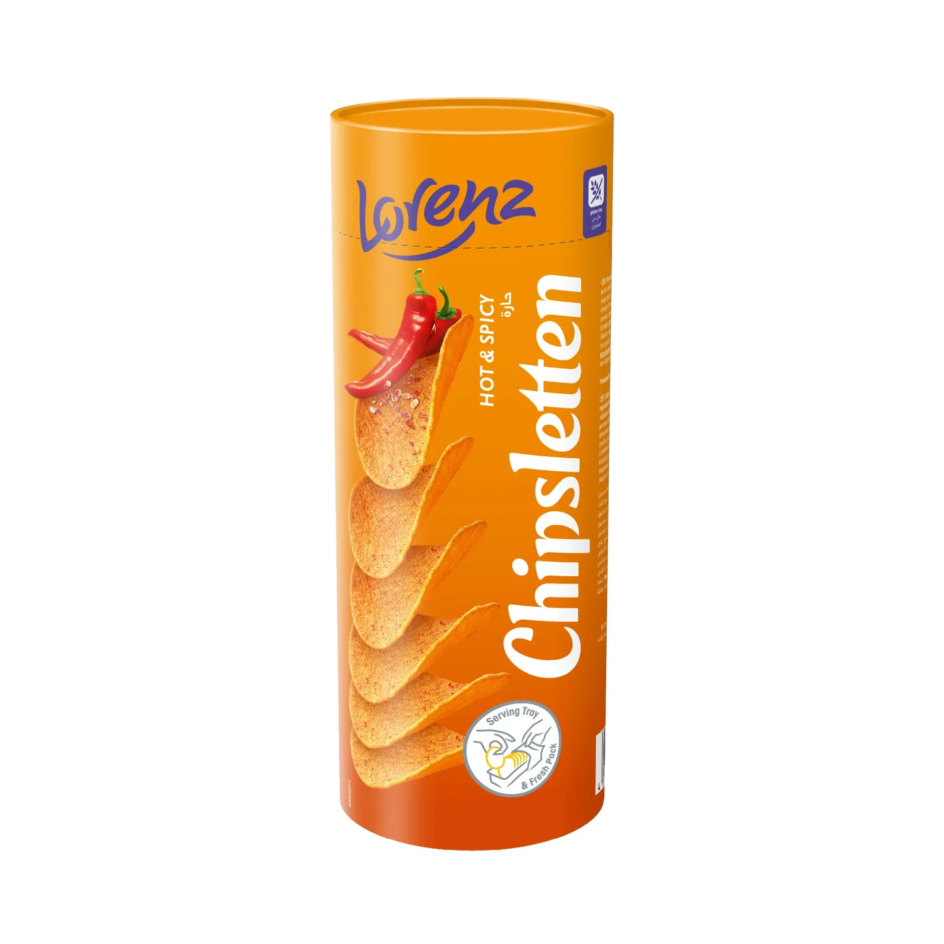 Lorenz Chipsletten Hot & Spicy Potato Chips 100G