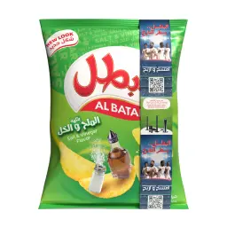 رقائق البطاطس البطل بالخل والملح 110 جم