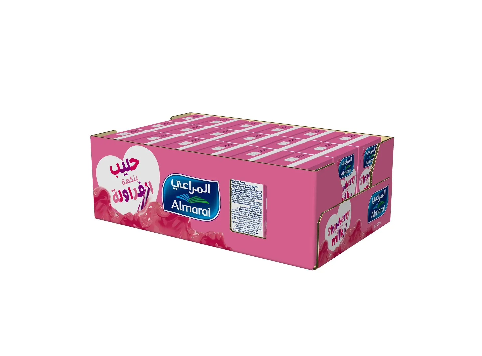 Almarai Strawberry Flavored Milk 18 pcs 150 ml - view 6