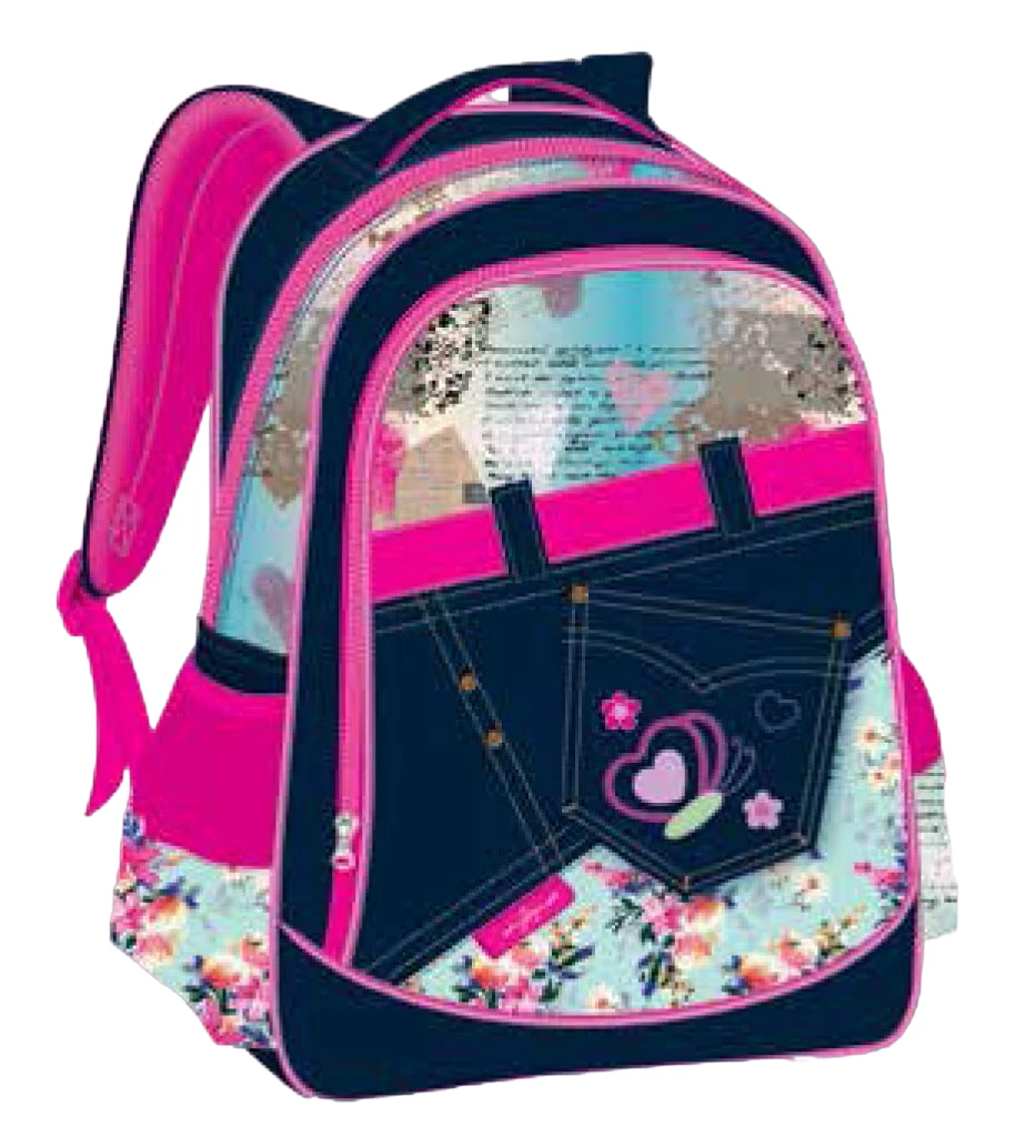 Jory Sweet Hearts School Bag With Pencil Case and Lunch bag  13 inch