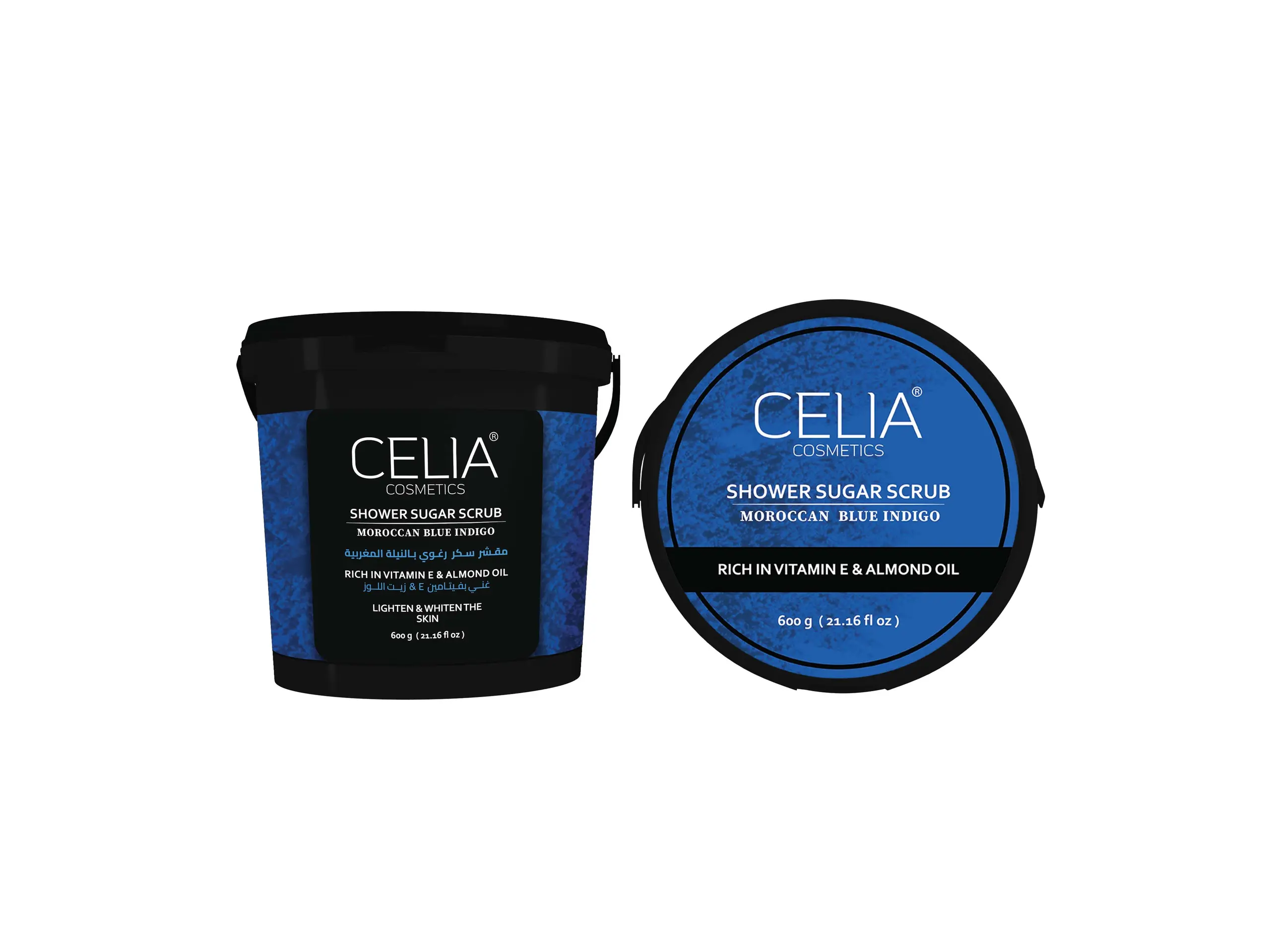 Celia Shower Sugar Scrub Moroccan Blue Indigo 600 gm - view 3