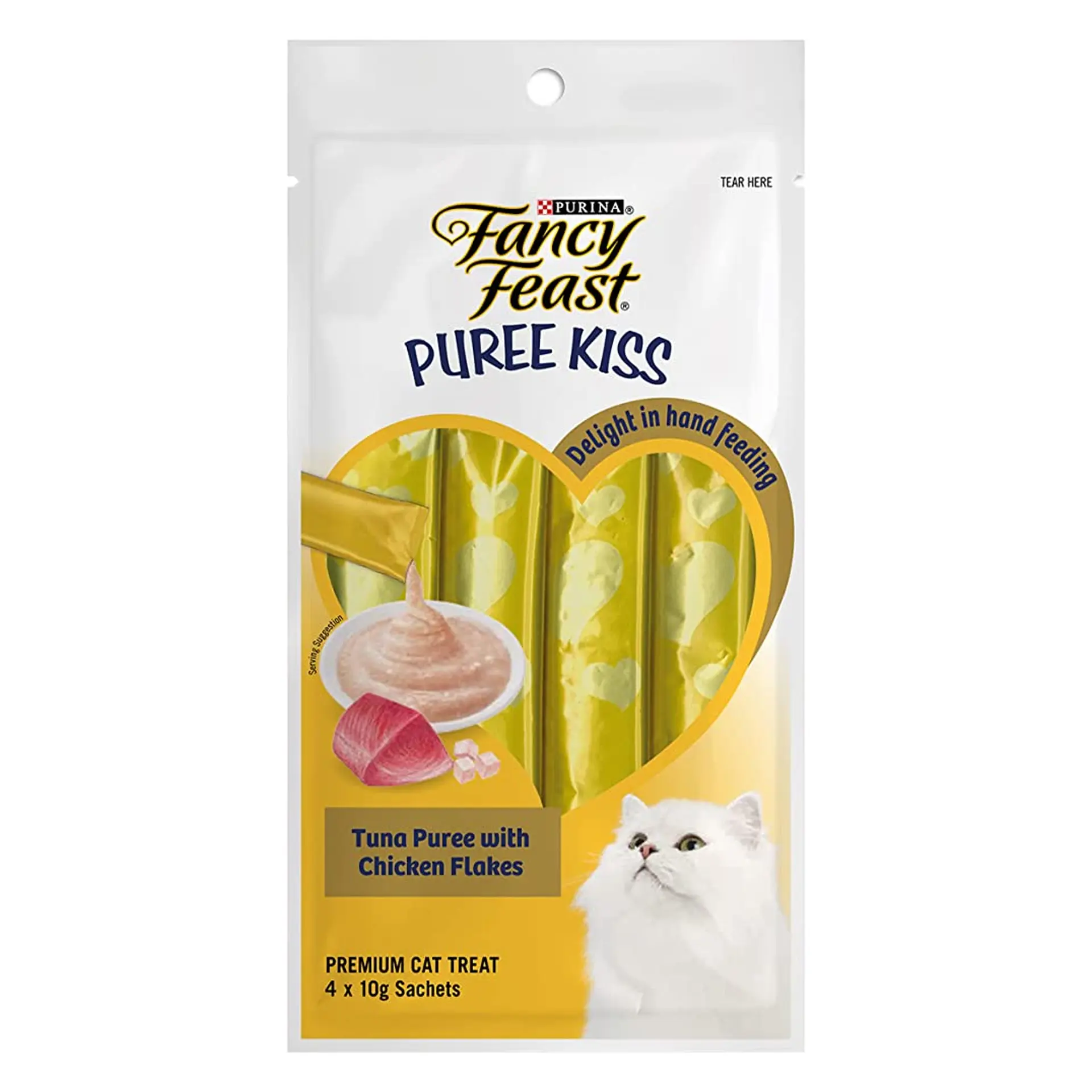 Purina Fancy Feast Puree Tuna With Chicken Flakes 40 gm - view 2