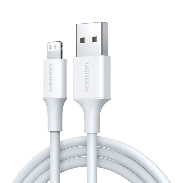 يوجرين سلك شاحن USB إلى آيفون بطول 2 م | أبيض - view 2