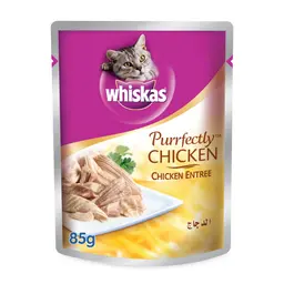 Whiskas Purrfectly Chicken Chicken Entree Wet Cat Food 85 gm Pouch