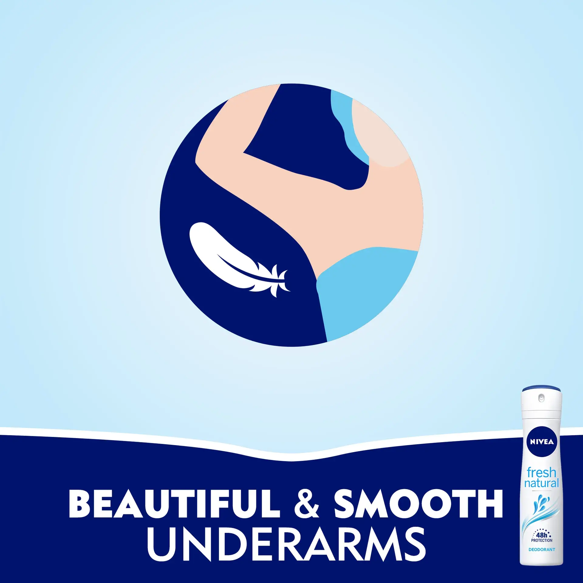 Nivea Deodorant Spray Fresh Natural For Women 150 Ml - view 3