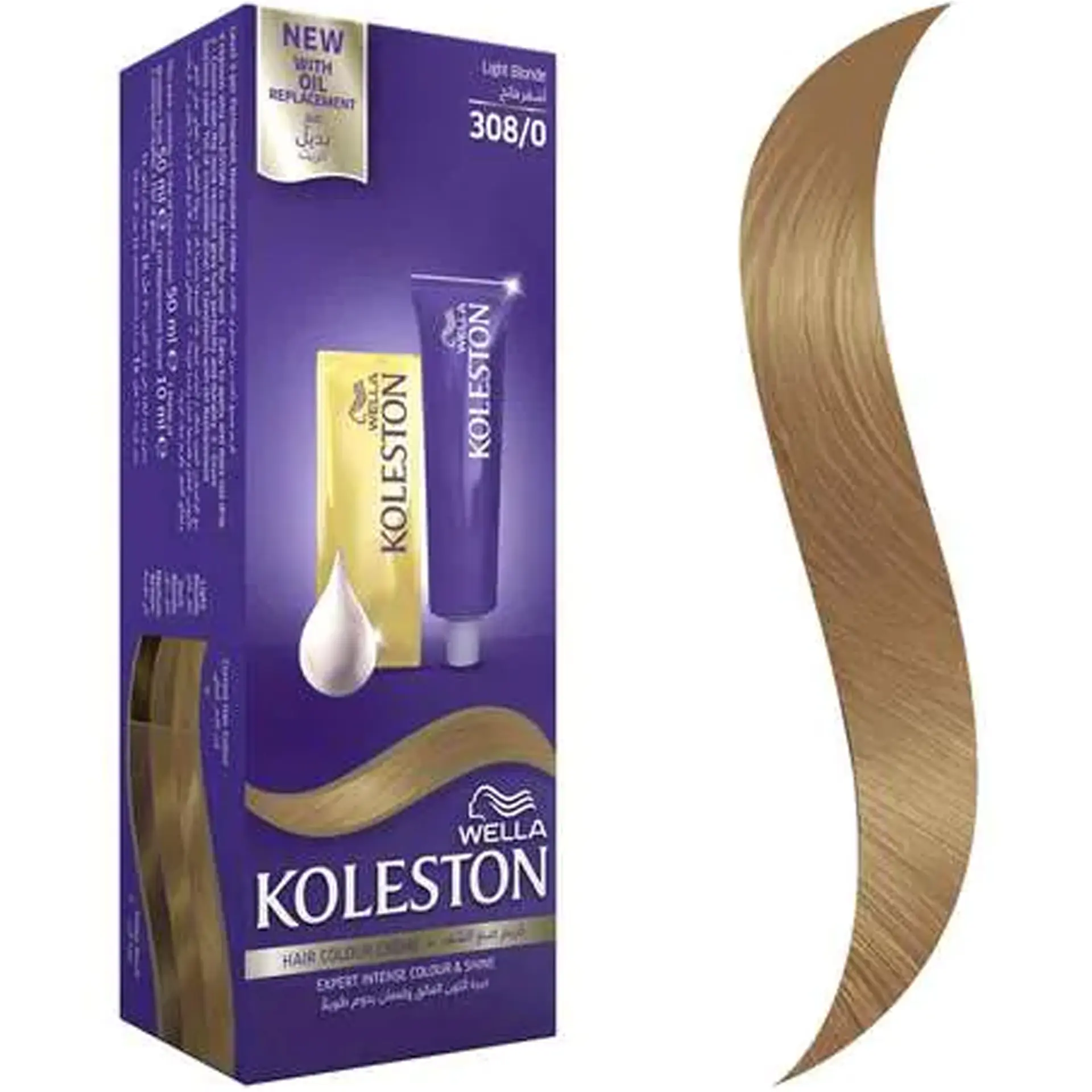 Wella Koleston Hair Colour Creme 308/0 Light Blonde 100 ml - view 4