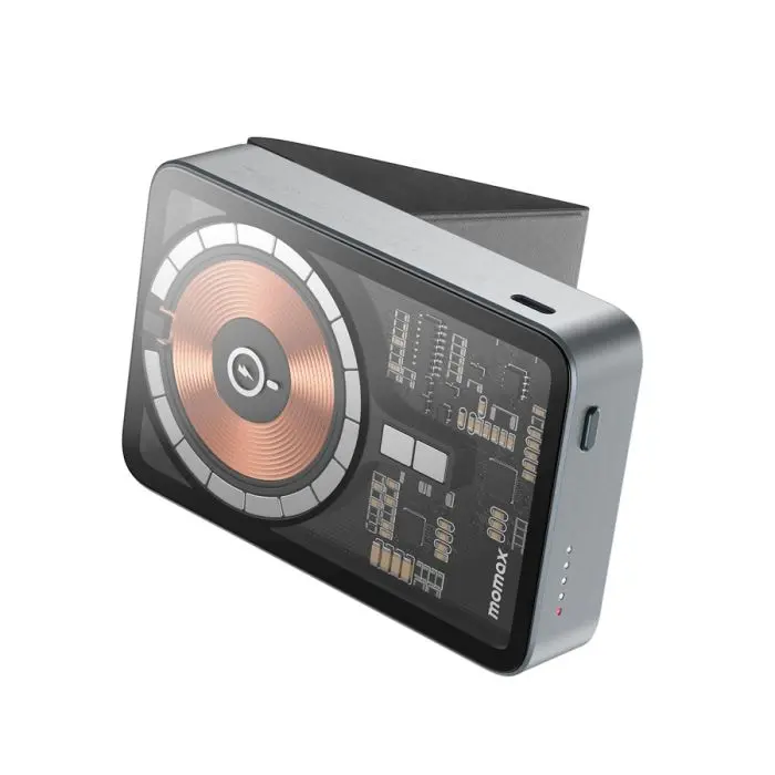 Momax Magnetic Battery 10000Ah Pd 20W Wireless Charging 15W |Grey - view 5