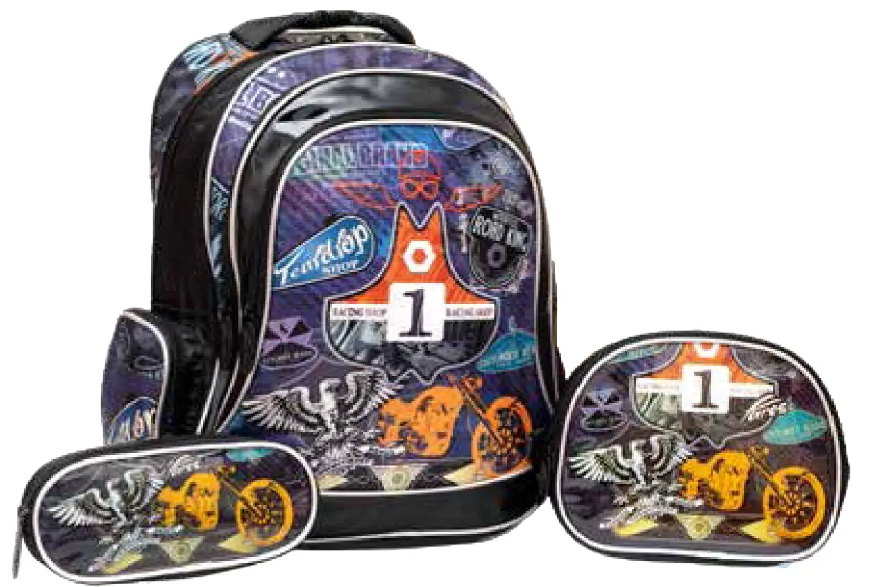Fares Number One School Bag With Pencil Case and Lunch bag  13 inch - view 3