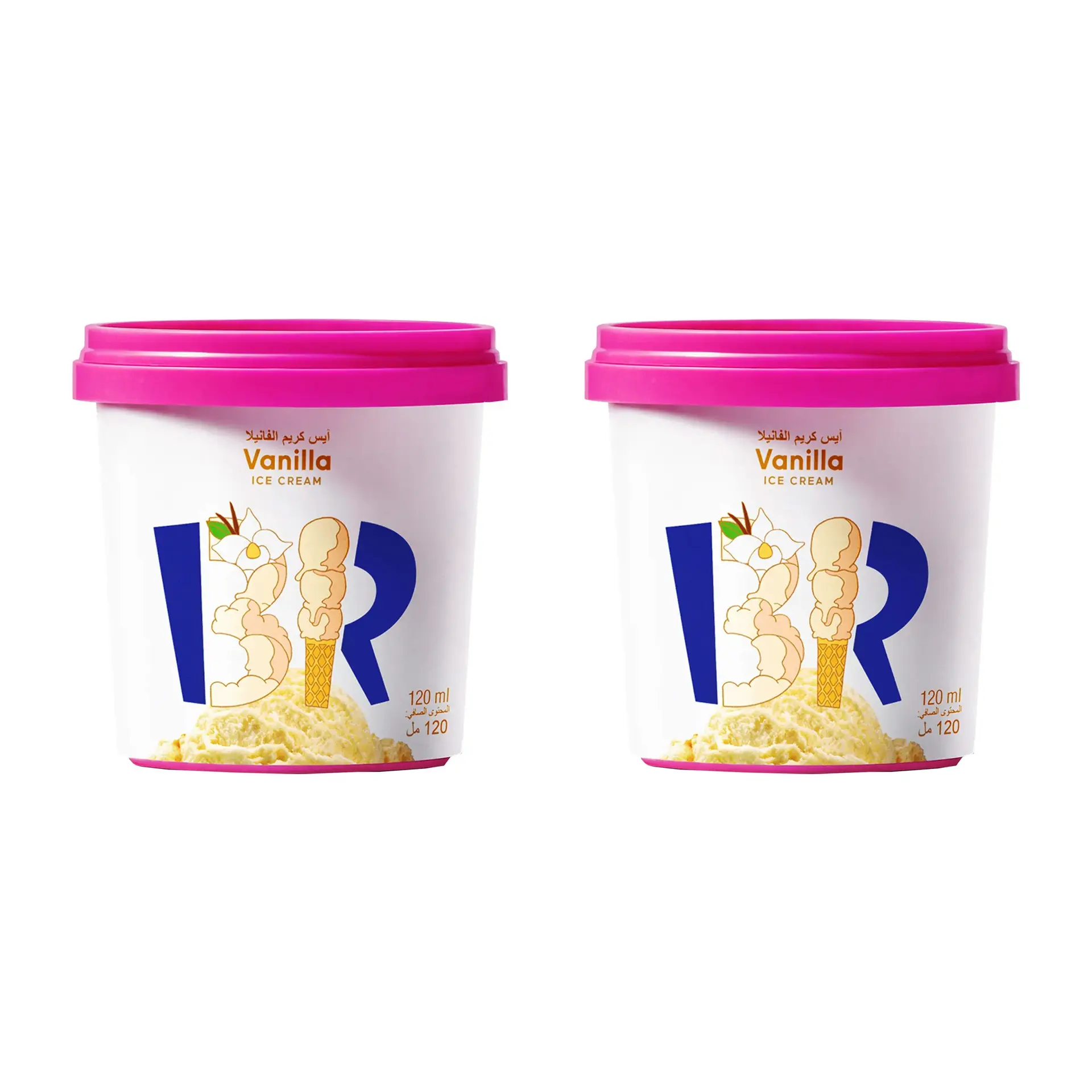 Baskin Robbins Ice Cream Vanilla 120 ml /2 Units - view 1