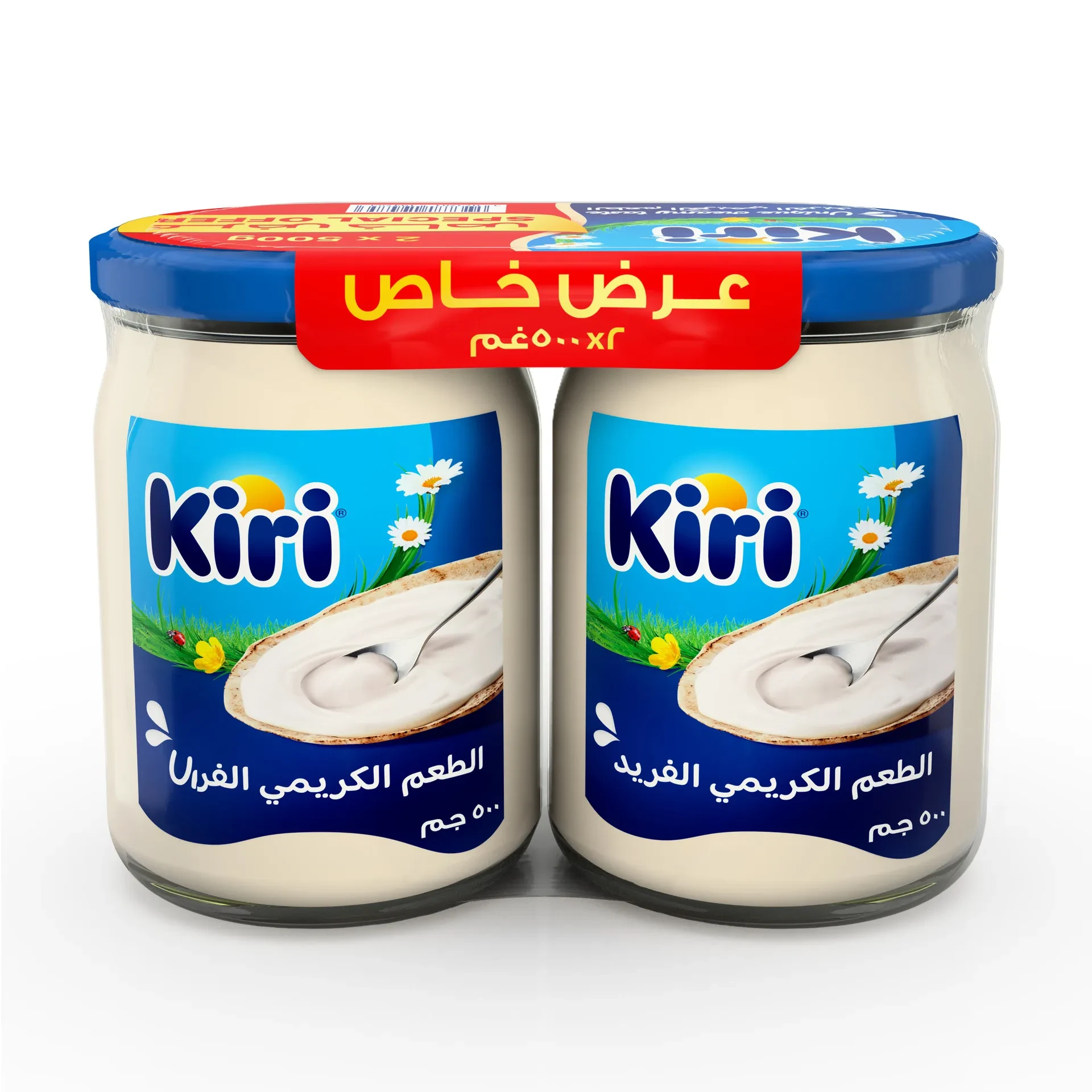 Kiri Spreadable Cream Cheese Jar 500GmX2