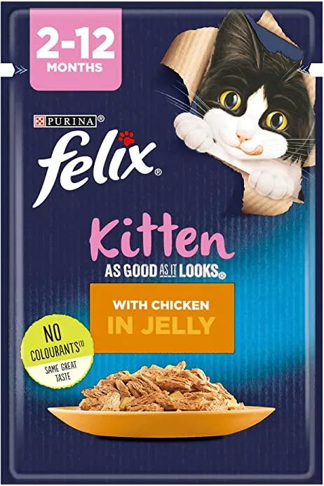 Purina felix kitten food best sale