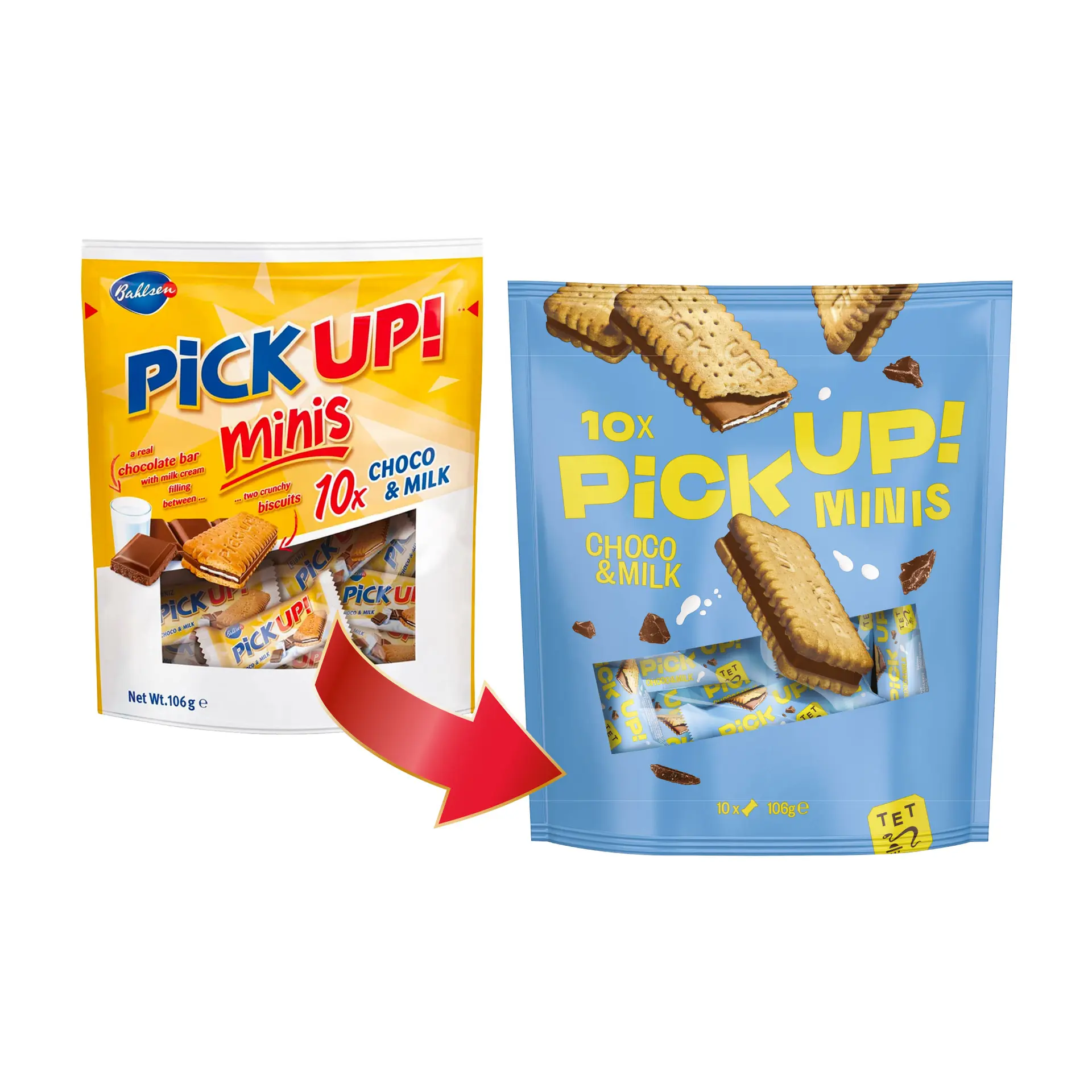 Bahlsen Pick Up Minis Biscuit Choco & Milk Pack 106 gm - view 5