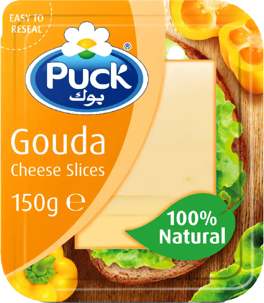 Puck Gouda Natural Slices Cheese 150 gm - view 1