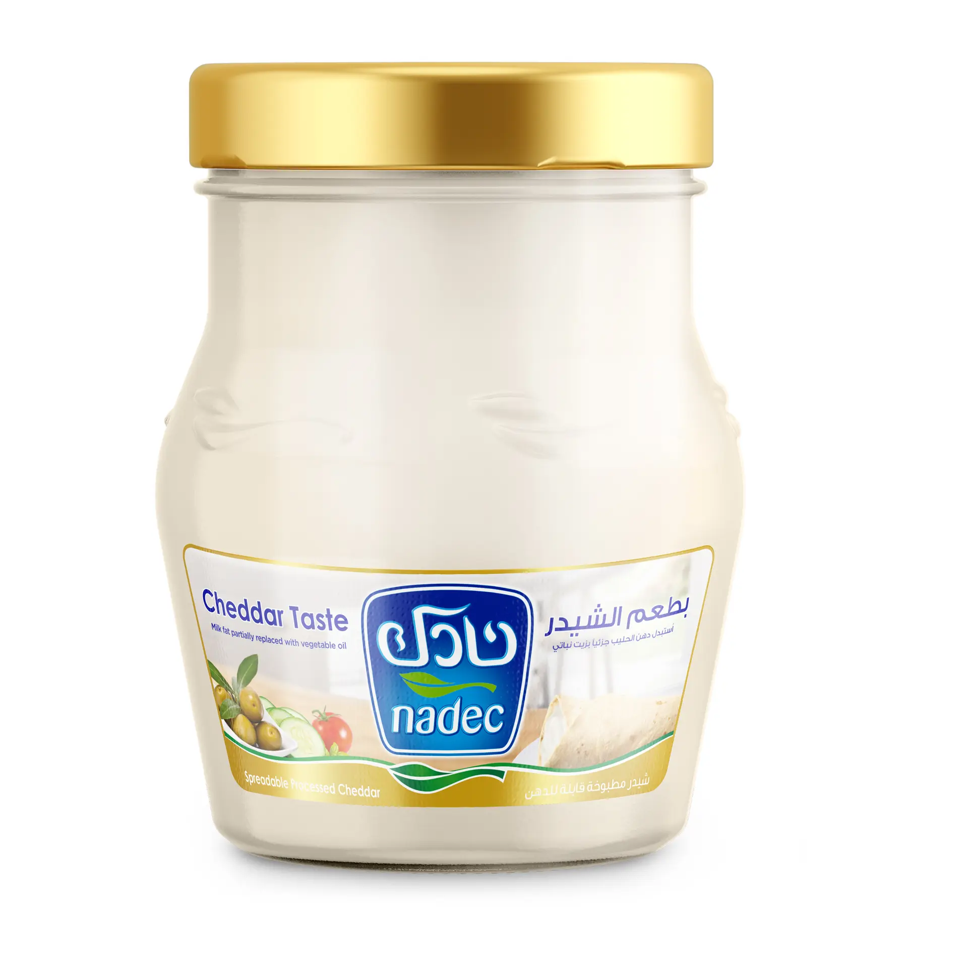 Nadec Spreadable Cheddar Cheese Jar 500 Gm - view 2