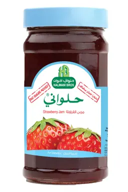 حلواني مربى فراولة بدون سكر 400 جم 