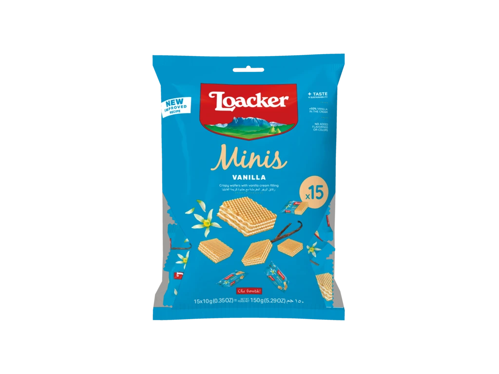 Loacker Minis Vanilla 150 gm
