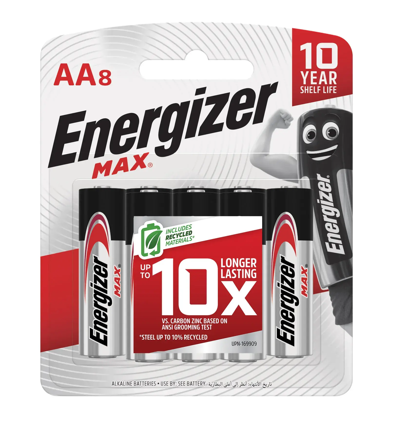 Energizer Max AA" Alkaline Batteries 8 Pack - view 1