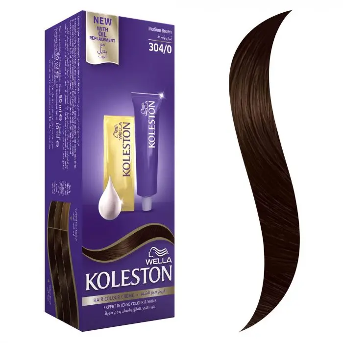 Wella Koleston Hair Colour Creme 304/0 Medium Brown 100 ml - view 5