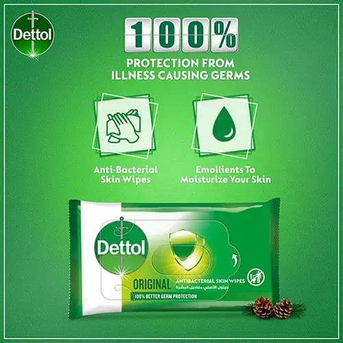 Dettol Antibacterial Wipes Family Pack 10'S - view 4