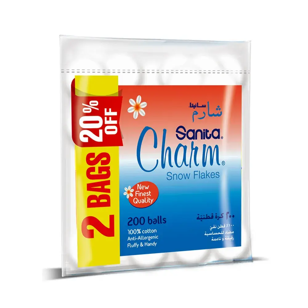 Sanita Charm Cotton Ball 100GmX2 - view 3