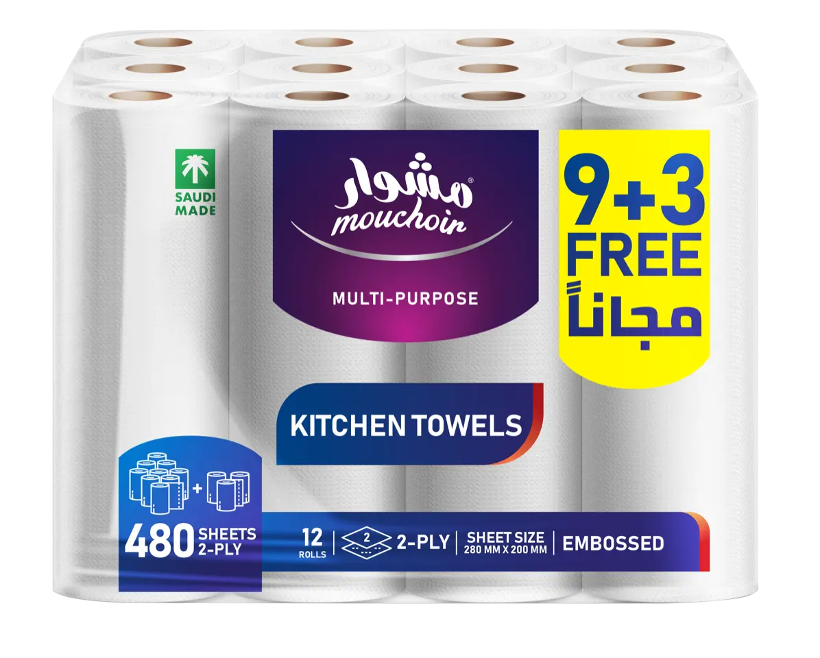 Mouchoir Kitchen Towel 40 Sheets Pack of 9+3 Free Rolls - view 6