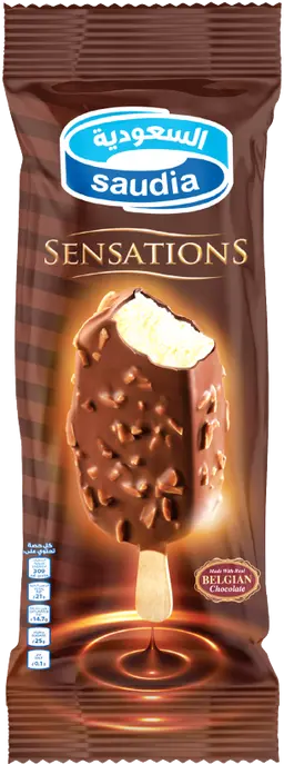 Saudia Ice Cream Chocolate Almond 90 ml