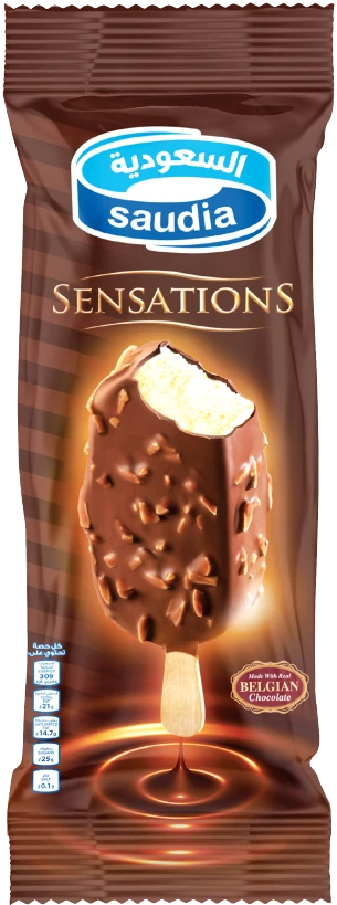 Saudia Ice Cream Chocolate Almond 90 ml