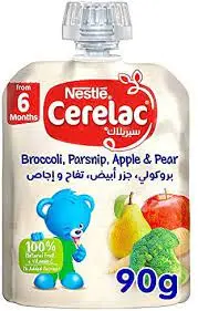 Cerelac Baby Food With Apple & Pear & Broccoli & Parsnip 90 gm