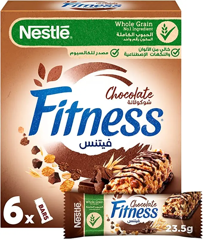 Fitness Breakfast Bars Cereal Chocolate 6 * 23.5 gm  - view 3