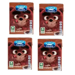 Saudia Milk Chocolate 4 pcs  200 ml