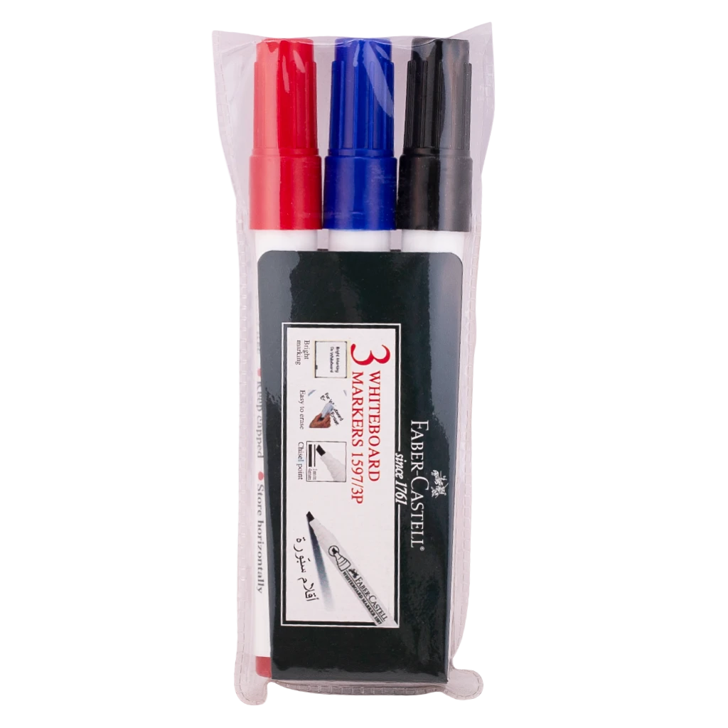 Faber Castell Whiteboard Marker Chisel Tip set of 3