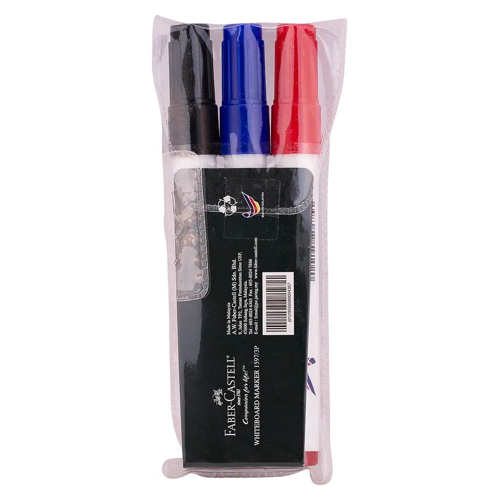 Faber Castell Whiteboard Marker Chisel Tip set of 3 - view 2