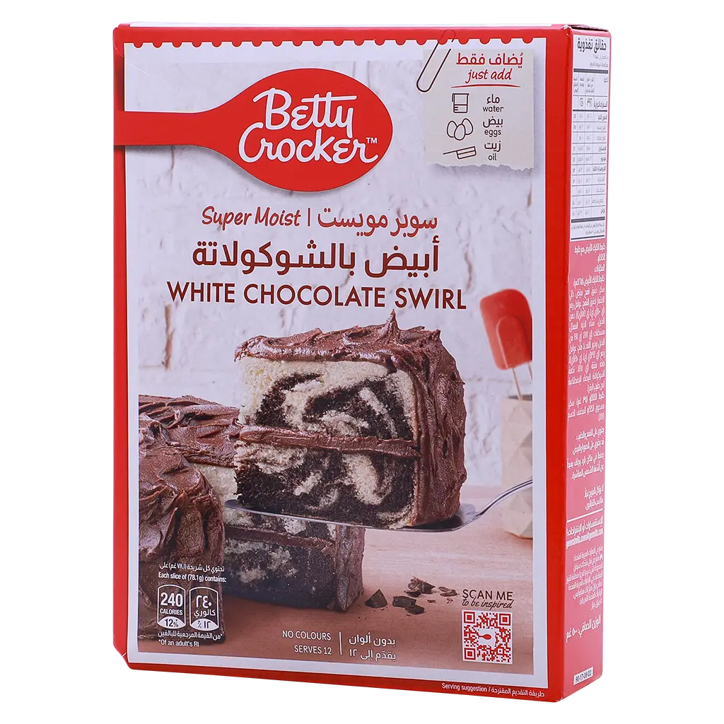 Betty Crocker White Chocolate Swirl Cake 500 gm - view 1