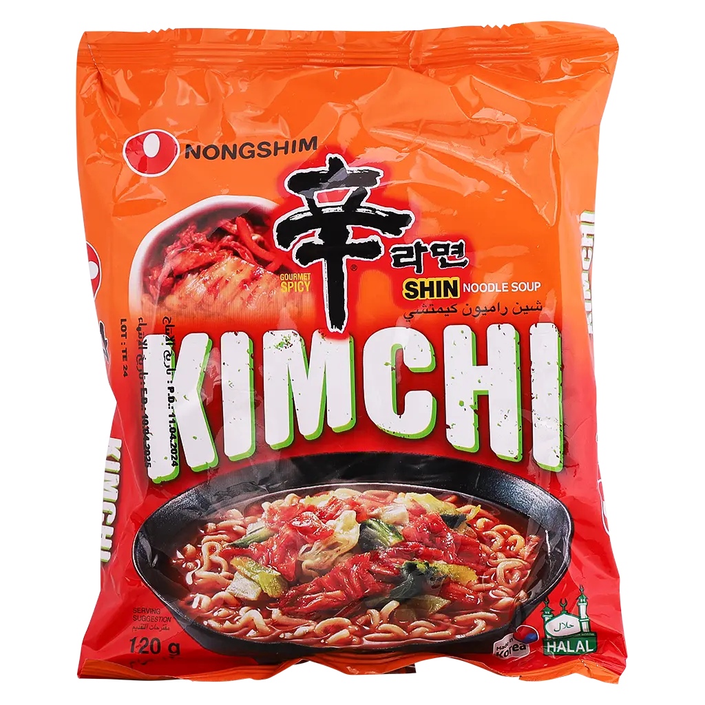 Nongshim Noodles Ramen Shin Ramyun Kimchi Piece 120 gm - view 1