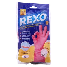 Rexo  Rubber Gloves Size L