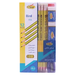 Class Set Of Colors + 12 Pencil + 2 Ruler + Sharpner