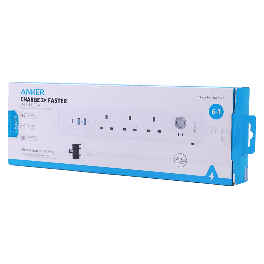 Anker Extention Socket Powerextend With 3 Usb-C 2 m - view 4