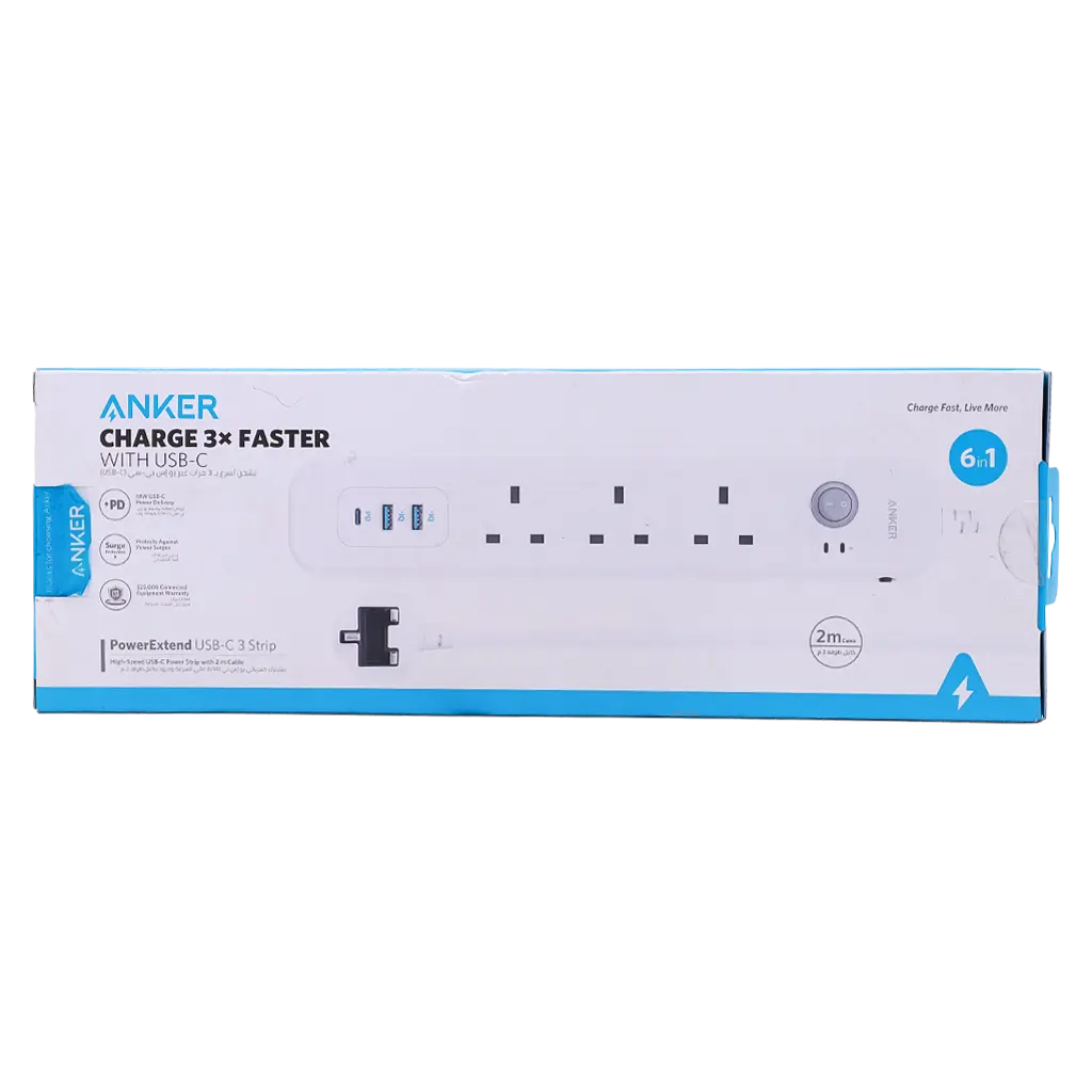 Anker Extention Socket Powerextend With 3 Usb-C 2 m - view 5