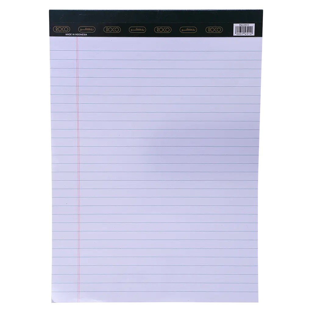 Roco Standard Writing Pad A4  40 Sheets Lined White - view 1
