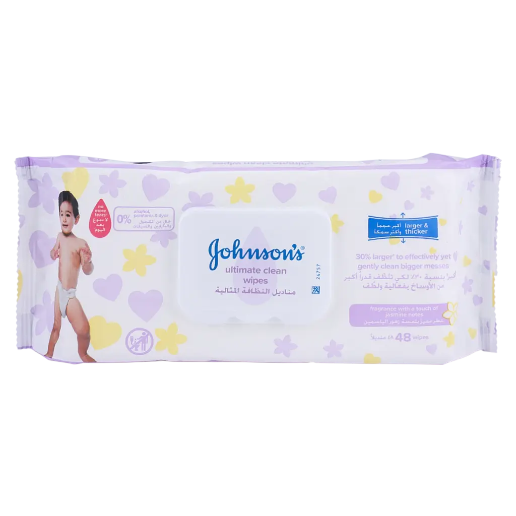 Johnson's Baby Wipes Ultimate Clean 48 Wipes  - view 1