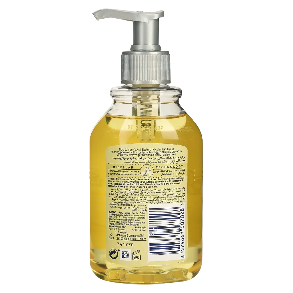 Johnsons Anti Bacterial Micelar Body Ws Lemon 300ML - view 2