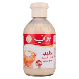 بوني زجاجة حليب مبخر كامل الدسم 340 جم
