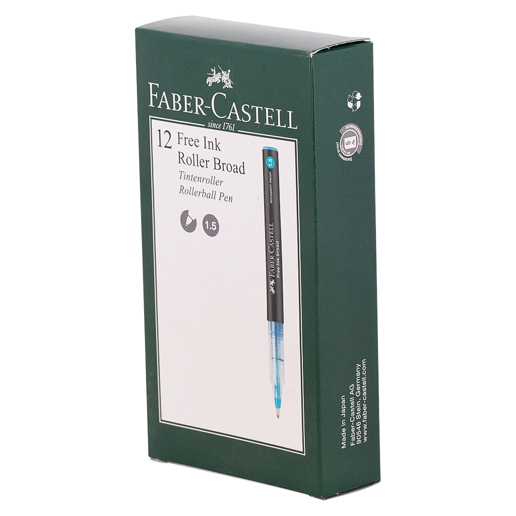 Faber Castell Free Ink Roller 1.5mm Red set of 12