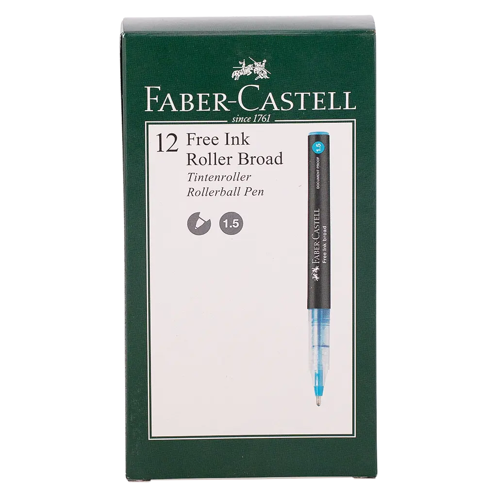 Faber Castell Free Ink Roller 1.5mm Red set of 12 - view 2