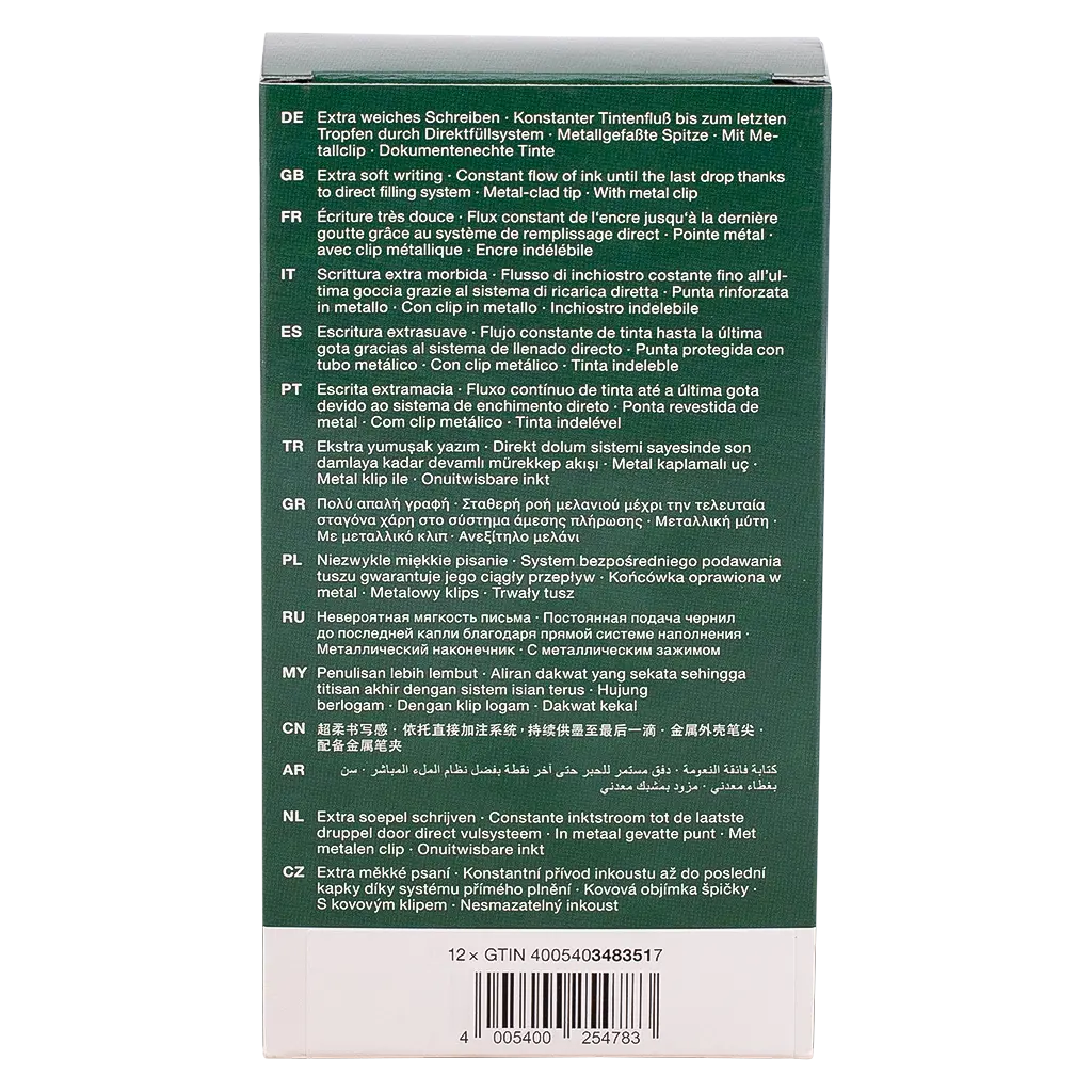 Faber Castell Free Ink Roller 1.5mm Blue set of 12 - view 3
