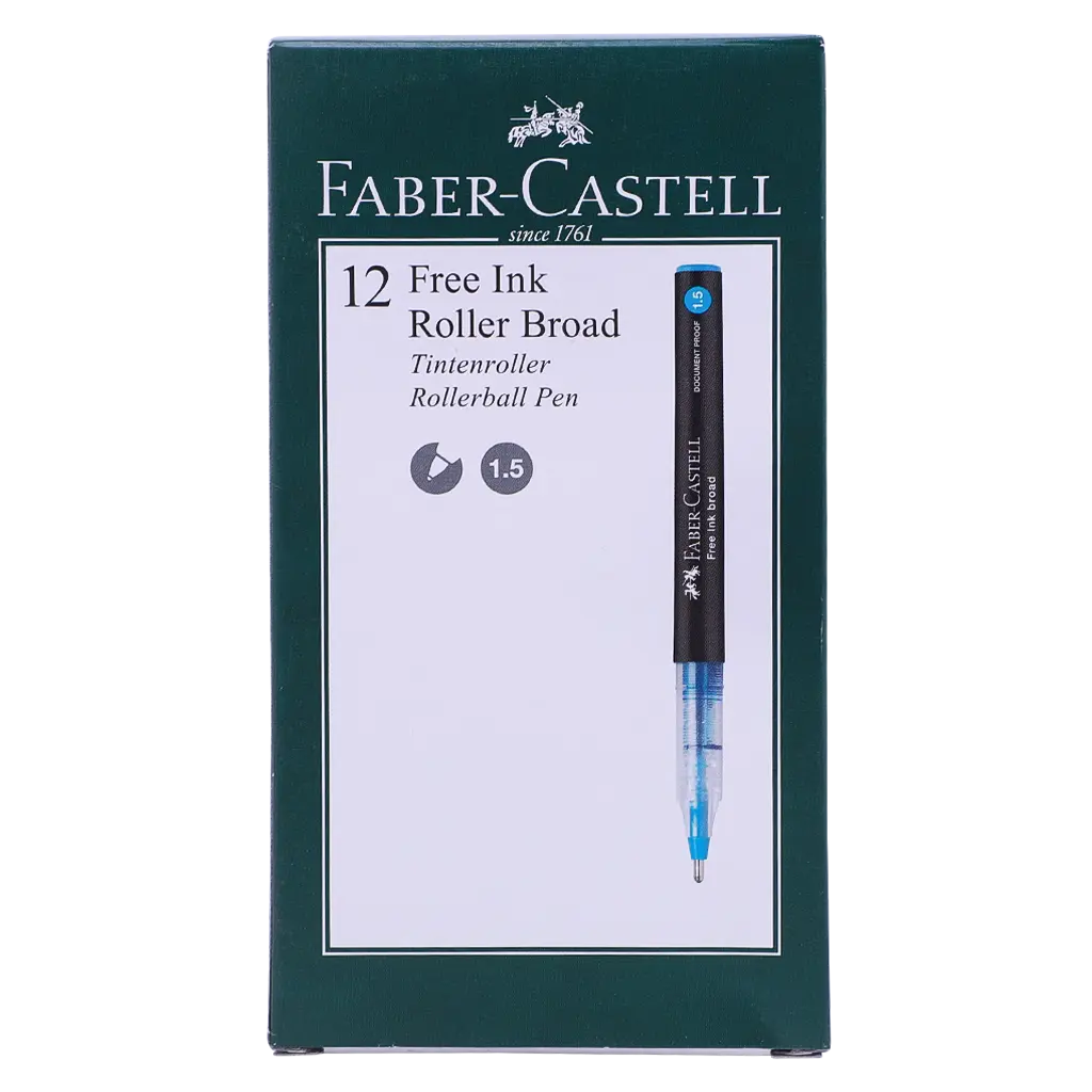 Faber Castell Free Ink Roller 1.5mm Green set of 12 - view 2